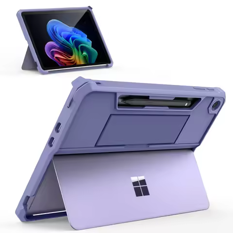 Case for Microsoft Surface Pro 12 Inch 2025,All-in-One Protective Rugged Cover with Back Pen Holder,