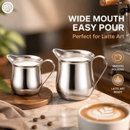 Stainless Steel Espresso Milk Frothing Pitcher Cup Latte Art Creamer Mini Mug Barista