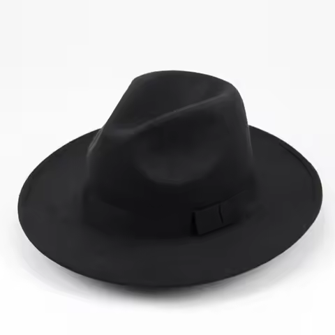Michael Jackson Cosplay Accessory Cotton Fedora Hat Retro Jazz Cap Black White Formal Dress Hat In S