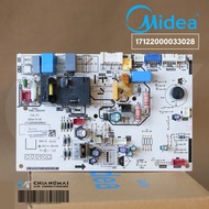 17122000033028 แผงวงจรแอร์ Midea แผงบอร์ดแอร์ไมเดีย บอร์ดคอยล์เย็น MSAED-18CRN8-PC6