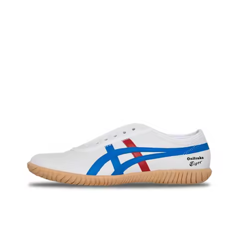 Onitsuka Tiger Tsunahiki Slip-on White Stylish Comfortable Breathable Casual Unisex Shoe Lightweight