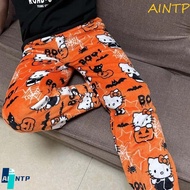 AINTP Kitty Cat Pajama Pants - Thick Fleece Halloween & Christmas Sleepwear