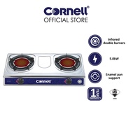 [Fast Delivery]Cornell Infrared Gas Stove Double Burner Smokeless and Flameless | CGS-G150SIR