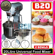 GOLDEN BULL B20 FOOD MIXER C/W 2 BOWLS &amp; STANDARD ACCESSORIES