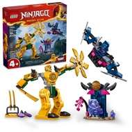 LEGO NINJAGO Arin’s Battle Mech, Ninja Toy Set for Kids with Arin Ninja Minifigure and Katana Sword 