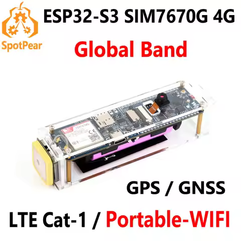 ESP32-S3 SIM7670G 4G Development Board With Camera LTE Cat-1 / 4G / GNSS / GPS Global Band Portable 
