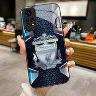 Liverpool FC 06 design Tempered Glass Phone Case Cover For POCO F3 F4 F5 M5 M6 4G X3 X4 GT X5 X6 X7 