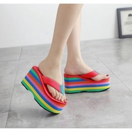 [ GREAT DEAL ] Fashionable high-soled women's foam flip-flops 9f