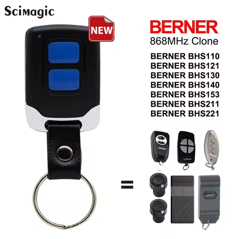 BERNER 868MHz Remote Control Garage Gate Door Opener Clone for BERNER BHS110 BHS121 BHS130 BHS140 BH