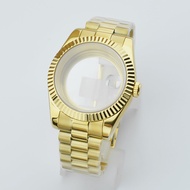 Neiton 36 มม.39 มม.เหมาะสําหรับ NH34 NH35 NH36 NH70 ETA2824 Gold Case พร้อมสร้อยข้อมือประธานาธิบดี S