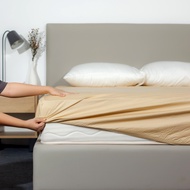 Ga Giường Gòn Bedding Cotton 100% Hàn Quốc Màu Trơn - Kích Thước 1m6x2m | 1m8x2m