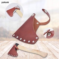 yuksok Head Cover Hatchet Head Sheath Holster Leather Case Camping Blade Cover Protector Camping Acc