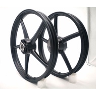 SP 522 ENKEI 1.4 / 1.6 x 17” Sport Rim Yamaha 125 125ZR LC135 5 Speed ( Black / Gold )