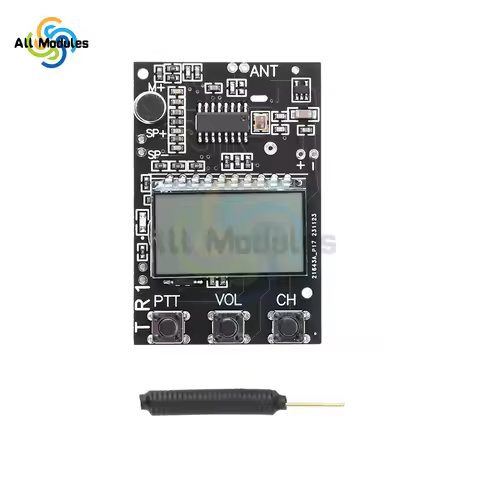 FM Walkie Talkie Circuit Board Transceiver All-in-One Module FM Transmitter Receiver Module 7 Freque