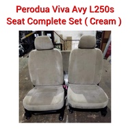 Perodua Viva Avy L250S Seat Complete Set ( Cream ) / Car Seat / Cushions / Kusyen Kerusi Kereta