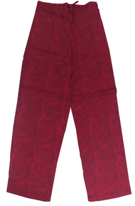 Maroon Sleepwear Pants Women Pajama