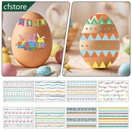 CFSTORE Easter Glitter Waterproof Stickers Cute Adhesive Decorative Stickers For Window Wall Classro