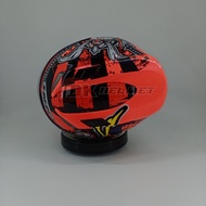 Helm Full Face INK Stealth Motif Baru Samurai Double Visor Langka