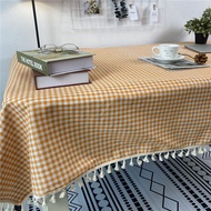 [7520 Times Repurchase] Influencer Girl Heart Desk Cloth Tablecloth Fabric Cotton Linen Small Fresh 