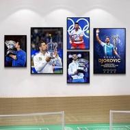 Tennis hall wall decoration, Federer poster, decorative painting, sports shop background wall canvas