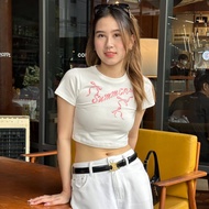 Summer Bow Crop Tshirt - The Summer Project / เสื้อยืด โบว์