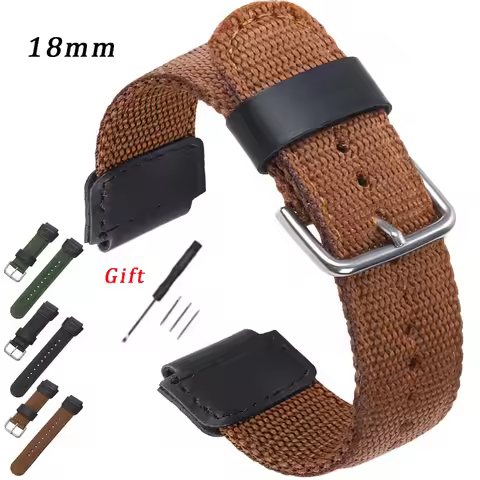 18mm Nylon Watch Strap for Casio AE-1200WH MRW-200 SGW-300 AQ-S810W AEQ-110W MRW-200H Watchband Canv