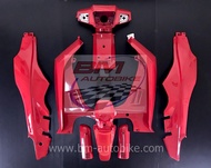 ชุดสี CRYSTAL RC110K 9 ชิ้น สีแดง ไม่ติดลาย Suzuki คริสตัล เฟรมรถ เปลือก ABS กรอบ ไฟเบอร์ คุณภาพมาตร