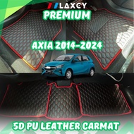 Perodua Axia LAXEY Carpet 5D Carpet Floor mat Pu Leather