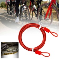 AVHP Durable Cycling Bicycle Security Loop Cable Lock Anti Theft Steel Wire Rope Lock Rope Motorcycle Helmet Protector Strong Steel Cable Lock Steel Wire Rope MTB Road Bike Bicycle Lock Wire
