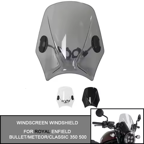 For Royal Enfield Bullet/Meteor/Classic 350 500 Interceptor 650 Continental GT 535 WindScreen Windsh