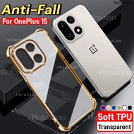 OnePlus15 2025 Transparent Casing For OnePlus 15 1+15 OnePlus15 R 15R one+15 5G Fashion Clear Platin