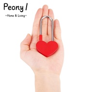 PEONY1 Heart Padlock, Zinc Multicolor Love Lock, Tourist Attractions with No Key 3.5 Inch 50mm Singl
