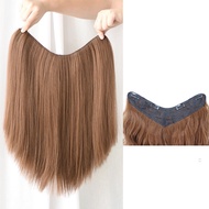 45cm straight V-clip wig U-shaped wig, U-clip women's wig, U-clip wig, Long straight V-clip hair