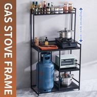 Kitchen Rack Organizer Gas Stove Rack Stand Stainless Stove Stand For Double Burner