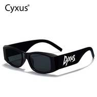 Cyxus Sunglasses Square Frame PC Material Trendy "cyxus" Logo Custom Design.