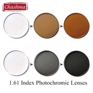 48N Chashma 1.61 Index MR 8 Photochromic Glass Anti Reflective UV Anti Scratch Transition Gray xPQ