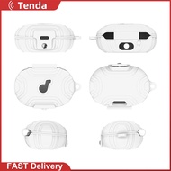 Silicone Wireless Earphone Case Shockproof Earphone Protector with Carabiner for Anker Soundcore Spa