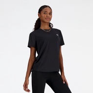 New Balance Womens Athletics T-Shirt - Black Heather