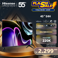 Hisense 40 inch - 40E4H Vidaa U5 system - Smart TV FHD - Bezelless Design - Dolby Audio - Youtube/Ne