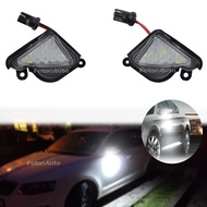 2PCS For Skoda Superb MK2 Octavia MK2 MK3 1ZLED rearview mirror light side mirror puddle light CANBU