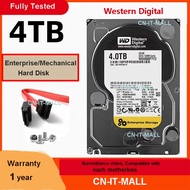 NEW WD 1TB-4TB 3.5" 7200RPM SATA 64MB Enterprise Desktop Black/Gold Hard disk Monitor hard disk HDD