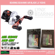 Lynx Bearing Seahawk air blade LX 103 HS ceramic stainless steel fishing baitcasting spool reel