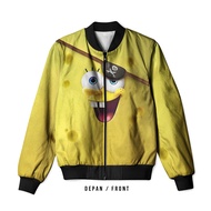 Men's Adult Bomber Jacket Children's AnimationWanita The Spongebob Movies Search For Squarepants Bik