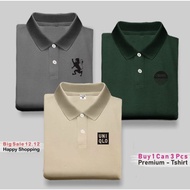 BUY 1 GET 3 PCS Collared T-Shirt POLO I Cardinal I Singa8 I UnQlo I Motif B & Men's Distro T-Shirt D
