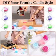 【QUMMLL】100 pc Wax Melts Clamshell Molds for DIY Wickless Candle Empty Plastic Tray