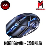 XORMOON - Gaming Mouse - 3200DPI LED Optical USB Wired Gaming Mouse 7 Buttons PC Ergonomic Mouse