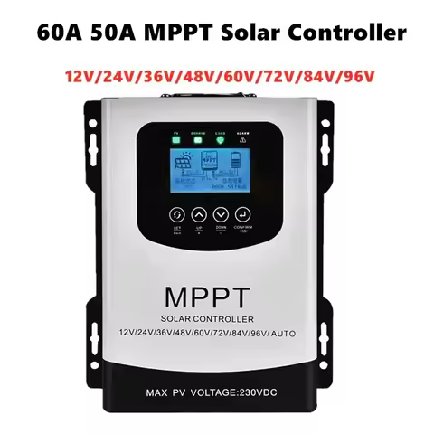 12V 24V 48V 60V 72V 96V MPPT Solar Controller 60A 50A MPPT Solar Controller Controller 230VDC for Li