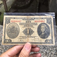 Uang kuno 1 gulden seri nica tahun 1943