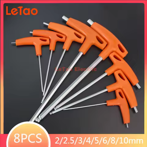 8 PCS/SET hand tools hex key allen wrench falt ball head metric 2/2.5/3/4/5/6/8/10mm allen hexagonal
