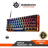 SteelSeries Apex Pro Mini Optical Gaming Keyboard คีบอร์ดเกมมิ่งออปติคอล ขนาดเล็ก 60% ไฟ RGB ปุ่ม US